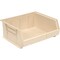 Global Industrial Hang & Stack Storage Bin, Plastic, Tan, 7 in H, 16-1/2 in W 269686BG - alternate 1